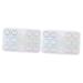 Homsfou 2 sentences contact lens container Clear case container for contact lenses Chinese balls Linsen holder lens holder lens holder Glass storage box showcase travel plastic