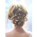 GraceWedding bridal jewelry / hair jewelry for the wedding red gold suitable for long hair design: climbing plants in vintage style crystal hair accessories 38 cm rose gold