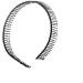Healifty Woman Protection Metal Teeth Comb Hair Hoop Headband Hair Accessories (Black)
