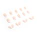 Glossy White French Tip Almond Shape Press-On Nails - Medium Length | Full Cover Acrylic False Nails with Cute Design for Women - Buy Online on GoSupps.com