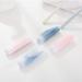 Eco-Friendly Portable Toothbrush Case - 2 Pack Transparent Candy-Colored Travel Cover for Camping School & Business Trips - Buy Online on GoSupps.com