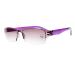EFLAL Men Women's Tinted Brown Purple Gray Anti UV Protect Readers Reading Glass +1.0 1.5 2.0 2.5 3.0 3.5 +4.0 Purple 2 x