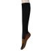 iSpchen Sporty Compression Stockings Made of Copper Fiber Compression Stockings with Vein Sample S Black