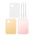 3 Palettes de Maquillage Transparentes Dor es et Roses avec 6 Spatules en Acier Inoxydable Plateaux de M lange pour Fond de Teint et Fard Paupi res Outil de Maquillage