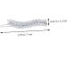 minkissy 1pc Inlaid Leaf Hairpin Girl Hair Clip Hair Clips Fashion Hairpin Hair Barrettes for Women Wedding Hair Accessories Leaf Design Hair Clip Rhinestones Issue Card Miss 7x1.2cm Silver - Buy Online on GoSupps.com