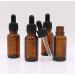3 Pcs Empty Refillable Amber Glass Graduated Dropper Bottle Essential Oil Cosmetics Elite Fluid Container Jar Pot Holder with Glass Pipette Dropper (20ml/0.67oz) - Buy Online on GoSupps.com