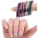 30 Pcs Nail Art Striping Tape Line Decoration Sticker Set - 30 Vibrant Colors - DIY Nail Tool for Girls & Ladies - Buy Online on GoSupps.com
