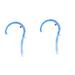 Beaupretty 2st hook for back massage Self -muscle massage device Hand tools foot massage device Neck massage device trigger Massage tab Handy connect 46.5x27cmx2pcs bluex2stk