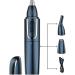 Professional USB Rechargeable Nose & Ear Hair Trimmer - Painless Waterproof Dual Edge Blades for Men & Women - Buy Online on GoSupps.com