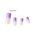 KISS Acrylic French False Nails Kit - Long Square Purple Tip Nails for Easy Application - Ready to Wear Gel & Manicure Included - Buy Online on GoSupps.com