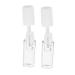 TOVINANNA 2pcs Eyelash Raincoat Gels Essence Brown Mascara Tubular Mascara Clear Raincoat Transparent Plastic