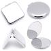 Folding Makeup Mirror Portable Stainless Steel Cosmetic Mirror Double Sided Pocket Mirror Square Hand Pocket Makeup Mirror - Buy Online on GoSupps.com