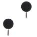 HOMSFOU 2pcs Pot Skillet Pan Breakfast Pan - Oven Pan Saute Pan Iron Frying Pan Cast Iron Skillet Crepe Pan Mini Cooker Pizza Pancake Cooking Pan Pancake Pan Aluminum Household 48.5X30CMx2pcs Blackx2pcs