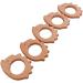 Wendysun 2pcs Cartoon Hedgehog & Beech Teether Set for Baby Teething - Natural Wood DIY Pendant Toy - Buy Online on GoSupps.com