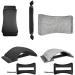 Buy EVVMNAKs Back Massage Device - Lumbar Support & Spine Pain Relief Stretcher - Chiropractic Back Stretching - Gray - Buy Online on GoSupps.com