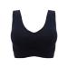 Longtuohai women seamlessly top BH Sport Seamless BH Breathing Active Sport-Brhs Fl glos Push Up BH V-neck Padded Sleep Bh Beastly Women BH Soft Sleep Bh Bralette Yoga Fitness Bhs Black 4xl
