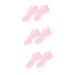 Beavorty 3 Pairs Sock Booties for Women Lotion Spa Moisturizing Gel Booties Moisturizing Heel Sleeves Beauty Care Silicone Gel Skin Protect Soles Sebs Sole Pads Miss High Heel Crack Pink