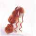 70cm Long Orange Curly Lolita Wig | Heat Resistant Synthetic Hair Cosplay & Halloween Wig + Cap | Harajuku Style - Buy Online on GoSupps.com