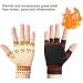 Compression Gloves for Arthritis Relief - Magnetic Fingerless Hand Support for Joint Pain - Nude Color - Buy Online on GoSupps.com