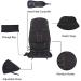 Vibration Back Massager Cushion with 10 Vibrating Nodes - Stress Relief for Home and Office (Light Black) - Buy Online on GoSupps.com
