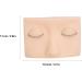 Vivid Half Face Makeup Head with 3 Pairs Removable Eyelids for Lash Extensions Practice Compact Lightweight Suitable for Display (Pink) - Buy Online on GoSupps.com