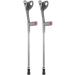 Forearm Crutches Adjustable Lighter Crutch Forearm Crutches Handle with Comfortable Grip Sturdy high-Density Aluminum Alloy Lightweight Arm Crutch Independence