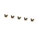 FEIlei 5Piece Colorful Metal Butterfly Nail Decoration Butterfly Charm for DIY Manicure