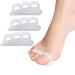 Hammer toe corrector hammer toe cushion toe spreader toe separator soft gel vertex rails reduce foot pain prevent overlaps hallux valgus 4 pack