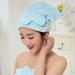 GBYJ Microfiber solid quick dry hair-hat hair turban-women-girl ladies cap the drying cloth-head packaging hat bath light blue-ncze light blue-ncze