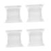 Lurrose Toe Valgus Separators 2 Pair Silicone H-shaped splitter valgus gels separators bunion shim Foot Adjuster Foot Separator Foot Valgus Protector silicone gel supplies 3x2 8cm White