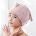 Kids Girls Hair Drying Towel Set | Foyadi Cute Cartoon Absorbent Wrap for Bath, Spa & Pool | Soft Microfiber Cap for Curly/Wet Hair - Pink - Buy Online on GoSupps.com