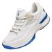 FitVille Wide Pickleball Shoes for Men All Court Tennis Shoes with Arch Support for Plantar Fasciitis 10.5 Wide White