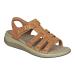 Orthofeet Orthopedic Sandals for Women - Ideal for Heel and Foot Pain Relief. Therapeutic Design with Arch Support, Arch Booster, Cushioning Ergonomic Sole & Extended Widths - Amalfi Camel 8