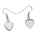 NUOBESTY 40 Pcs Jewlery Stainless Steel Earrings Jewelry Dangler Kit Pendant Girl Jewelry Pin Round Silver 3.50X1.30X1.00CM