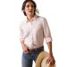 ARIAT Women's Venttek Stretch Shirt X-Small Coral Blush/White Check