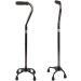 Aluminium Four-Legged Crutches for The Elderly Four-cornered Cane Walking Stick Telescopic Crutches for The Elderly Smooth Sailing - Buy Online on GoSupps.com