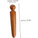 Lurrose 12-Piece Wooden Massage Stick Set | Head Face Neck & Body Relaxation | Thai Spa Tools for Travel & Reflexology | 12x2.5cm - Buy Online on GoSupps.com