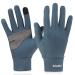 Arcweg Running Gloves Winter Thermal Anti-Slip Touchscreen Gloves Fleece Lining Gloves Men Women for Walking Cycling Driving Blue S/M