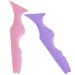 Beavorty Marscara Drawing Aid 2pcs Eyeliner Stencil Silicone Wing Tip Eyeliner Aid Eyebrow Pencil Stencil Reusable Eyeliner Applicator Guide Lipstick Tool Silicone Beauty Ruler
