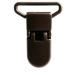 ZHONGJIUYUAN KAM Baby Pacifier Clips Plastic 20 mm Black 50 pieces