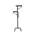 Crutches Aluminum Alloy with Ergonomic Grip 4 Claw Legs Light Adjustable Walking Stick for The Elderly Black Surprise Gift