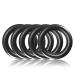O-Ring made of steel S 5 Set DIY dog leash/dog neck band non-rusting ideal with Paracord 550 welded color: black matt 5 pieces black 16mm inside