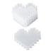 COHEALI 2 Sets Storage Box Mold Silicone Molds Epoxy Silicone Diy Crystal Epoxy Mold Accessories Crafts Whitex2pcs 9.6X8.9CMx2pcs
