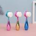 Buy 2 in 1 Double-Sided Facial Cleansing Brush - Soft Bristles in Electroplated Pink-Blue | International Shipping - Buy Online on GoSupps.com
