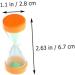 Bestonzon 120 PTH Mini Sand Clock - Miniature Hourglass Countdown Timer for Kitchen Office & School - 6 Colorful Pieces (6.7x2.8cm) - Buy Online on GoSupps.com