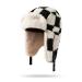 CLAPE Cold Weather Bomber Hats Trooper Trapper Hat Warm Winter Hats for Men Russian Ushanka Hat Aviator Cap with Ear Flap Pl21-black