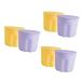 ULTECHNOVO 6 Sets Pp Washing Bowl Cosmetic Brush Cleaning Mat Brush Clean Bowl Makeup Cleaner Kit Makeup Brush Cleaner Bowl Brush Cleaning Pad Beauty Kit Portable Scrubber As Shownx3pcs 8.5x8CMx3pcs