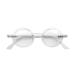 LONDON MOLE Eyewear | Moley Reading Glasses | Round Glasses | Cool Readers | Stylish Reading Glasses | Men's Women's Unisex | Spring Hinges Transparent 2.5 x
