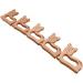 Wendysun 2pcs Cartoon Deer Wood Teether - Natural Baby Teething Toy - Buy Online on GoSupps.com