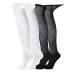 LIN PERFORMANCE 4 Pairs Bamboo Diabetic Socks Non-Binding Diabetic Circulatory Over the Knee Socks For Women and Men 4 Pairs Asst X-Large